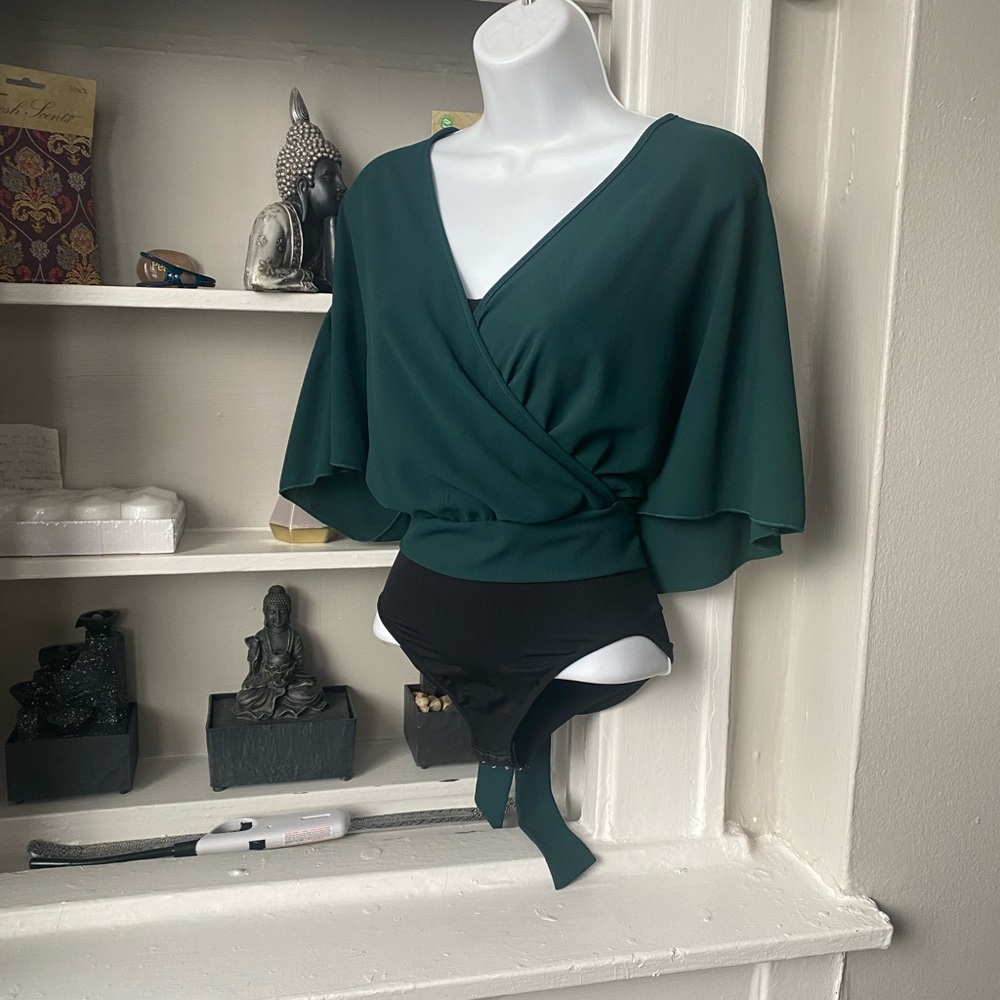 Green fashion nova top